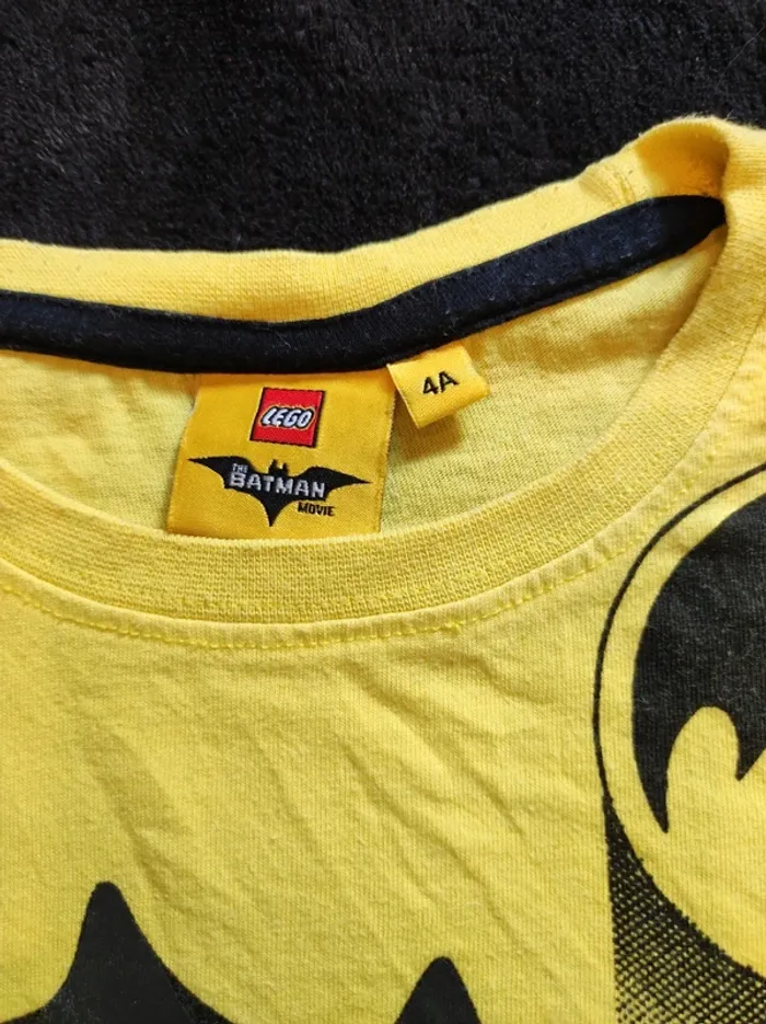 T-shirt manches courtes Batman Lego 4 ans - photo numéro 4