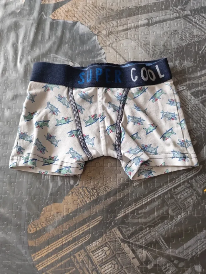 Lot de 2 caleçons tissaia taille 4-5 ans - photo numéro 2