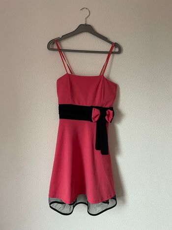 robe femme noeud rose noire