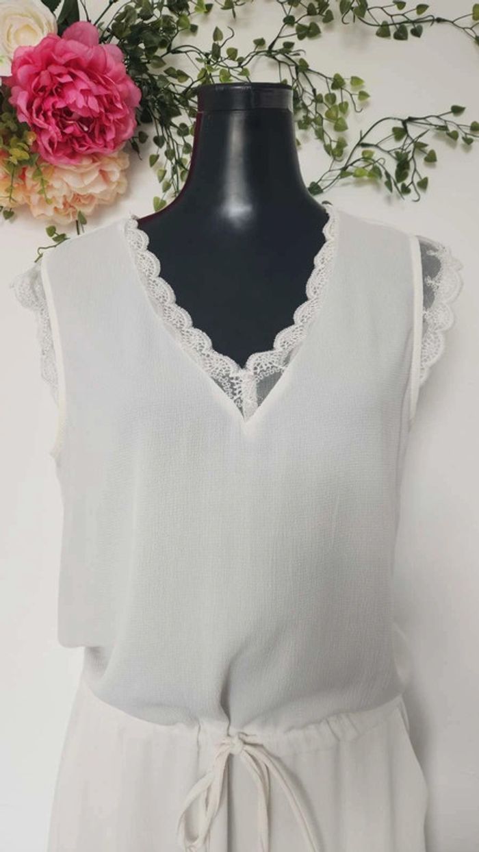 Robe dentelle fluide été col V 🎀 Taille S 🎀 - photo numéro 3