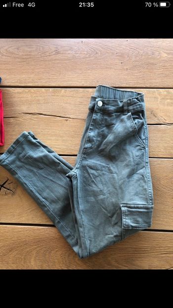 Pantalon chino zara 13-14 ans kaki