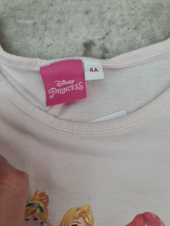 T shirt princesse disney fille 4 ans manches courtes - photo numéro 2