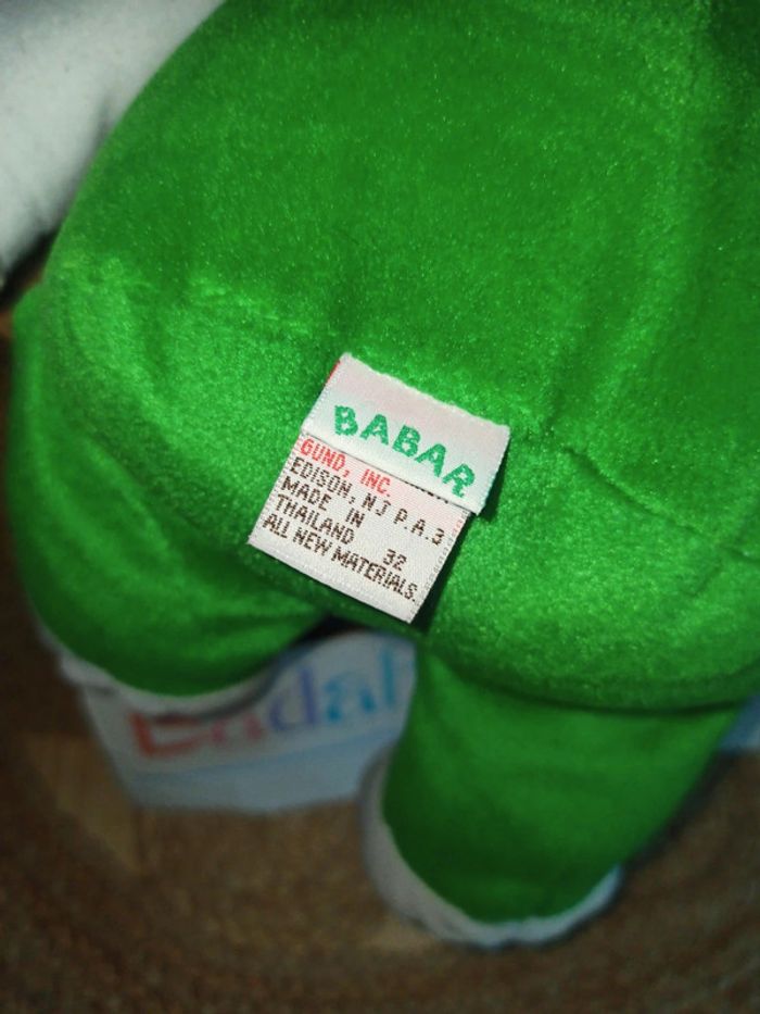 Peluche Babar gund 1988 tbe - photo numéro 3