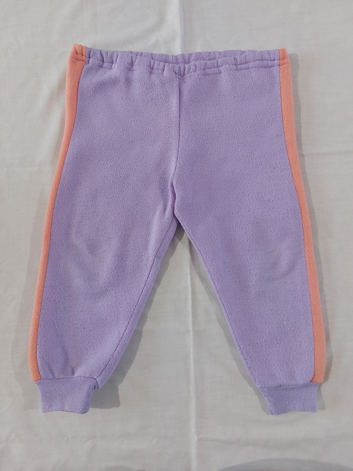 Pull sweet saumon, violet et vert taille 18 mois - photo numéro 5