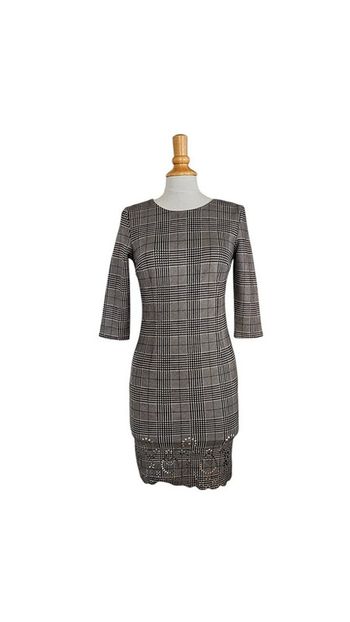 Robe mini In Vogue – S – Prince de Galles Noir & Blanc – État : Excellent