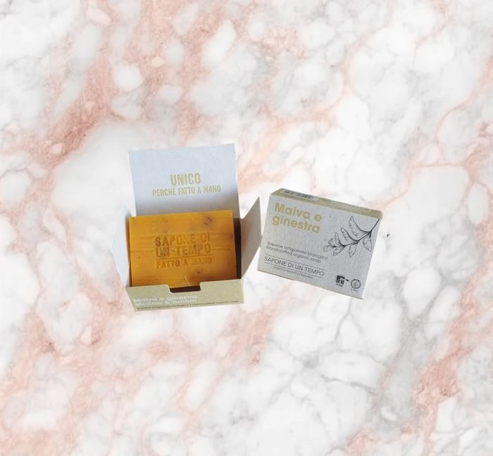Savon Bio artisanal Corps & Visage - Mauve & Genêt - Sapone di un Tempo - photo numéro 4