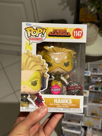 Funko Pop Hawks ( Flocked ) 1147 - My Hero Academia 