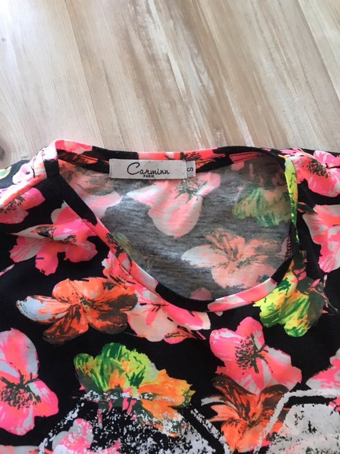 Débardeur fleuri taille s - photo numéro 2
