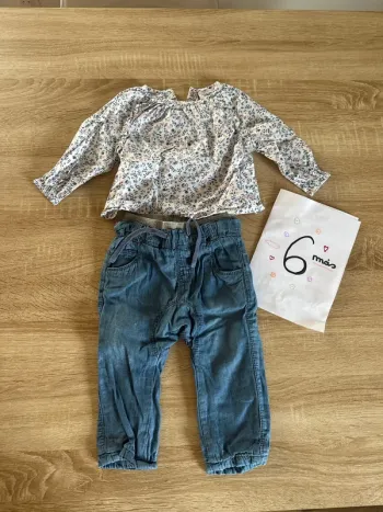Tenue ensemble bébé fille 6 mois