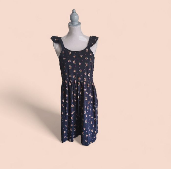 Robe marine fleurie kiabi taille 12 ans