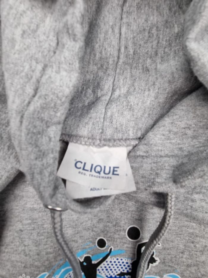 Pull capuche universitaire gris, M Hommes - photo numéro 5