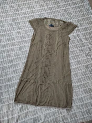Robe doublé voile vert kaki Creeks taille 38 40