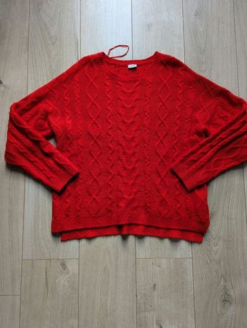 Pull rouge torsadé Pimkie – Taille L