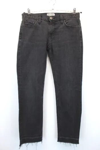 Jean Current/Elliott - Noir Délavé & Ourlets Effilochés