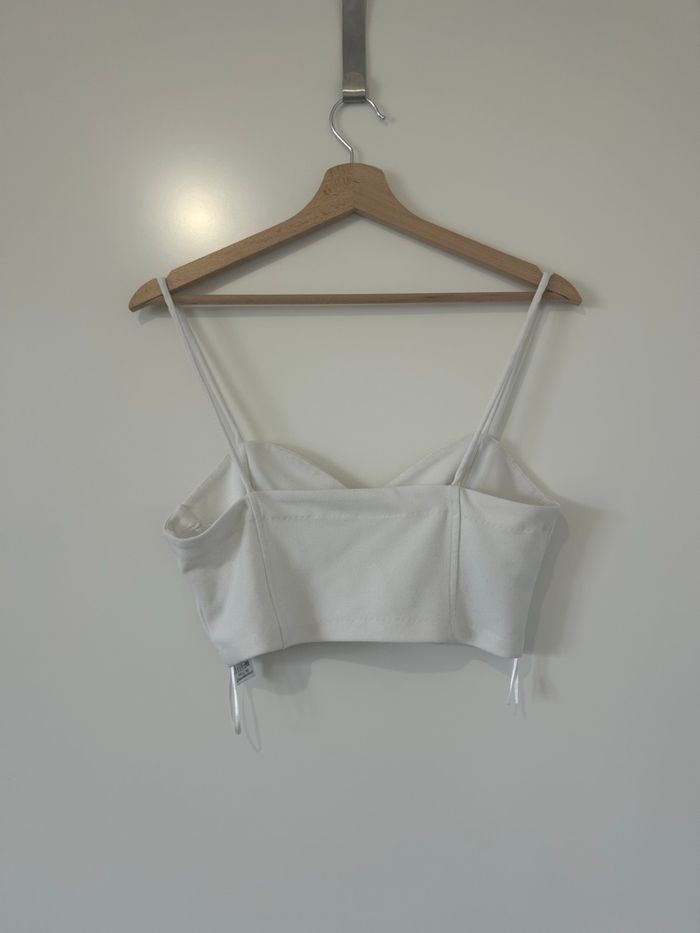 Top blanc Zara - Taille M - photo numéro 3