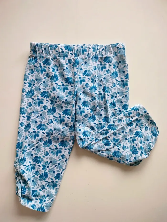 (e) legging fleurs bleues Tissaia 3ans - photo numéro 6