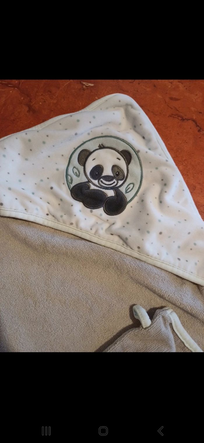 Ensemble cape de bain / gant de toilette - photo numéro 2