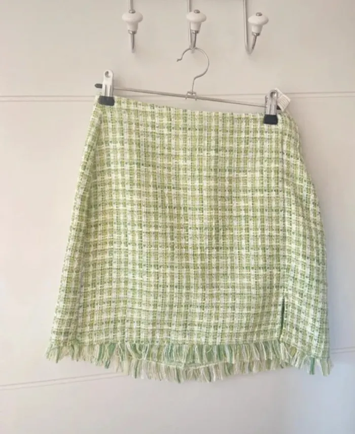 Jupe trapèze en tweed NEUVE