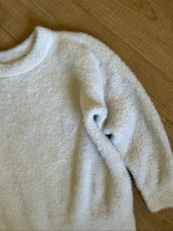 Pull blanc tout doux à manches longues Morgan taille S comme neuf - photo numéro 9