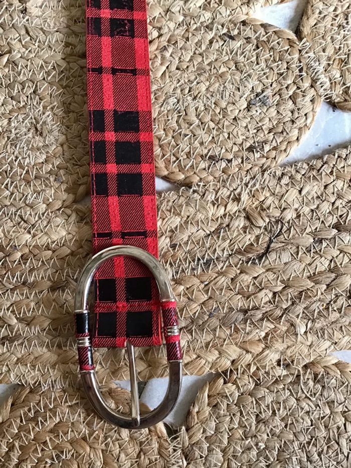 Ceinture rouge et noir taille 80 - photo numéro 4