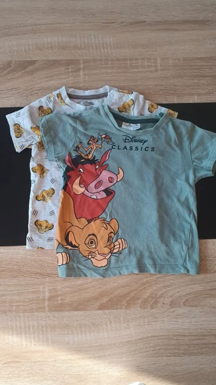 Lot de 2 tee-shirts manches courtes 92 cm