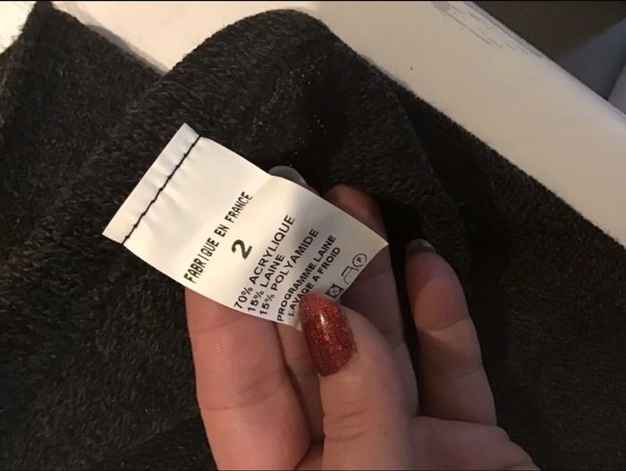 Couvre épaule châle poncho tour de cou en laine gris - photo numéro 4