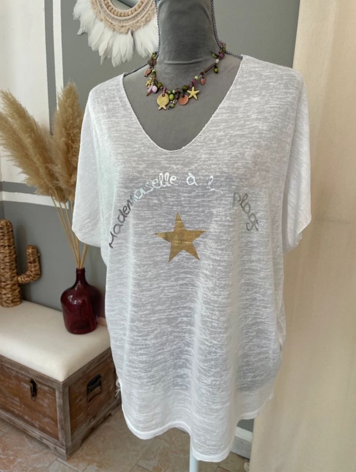 Tee-shirt tendance taille unique - photo numéro 2