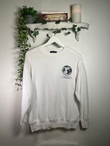 Sweater  Bershka blanc 