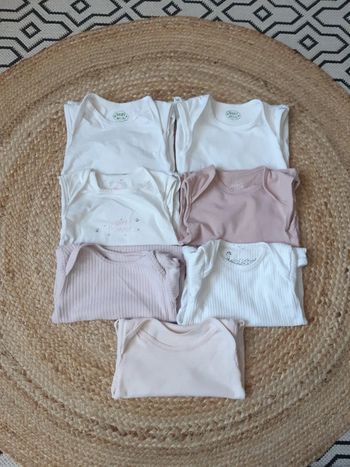 Lot de 7 bodies été 86/92 cm