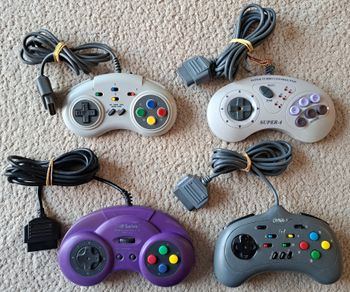 🎮 Lot de 4 manettes Nintendo Super Nintendo Super NES SNES - non testées
