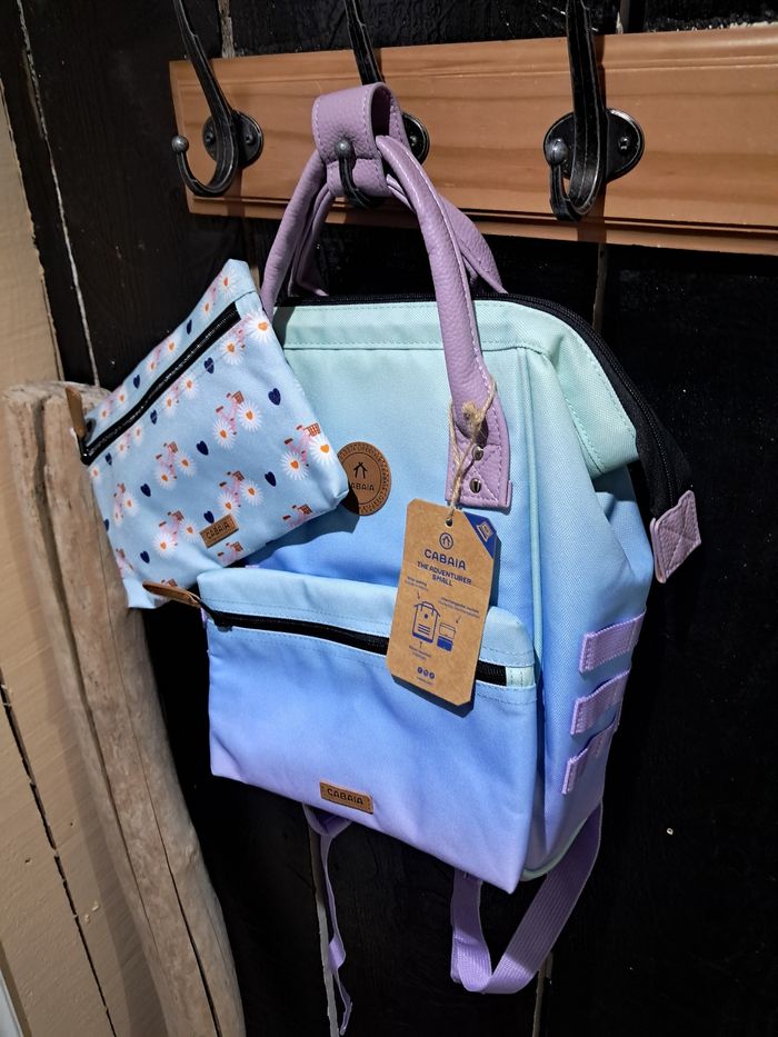 Sac à dos Cabaia taille S bleu ciel 🌈 - photo numéro 3