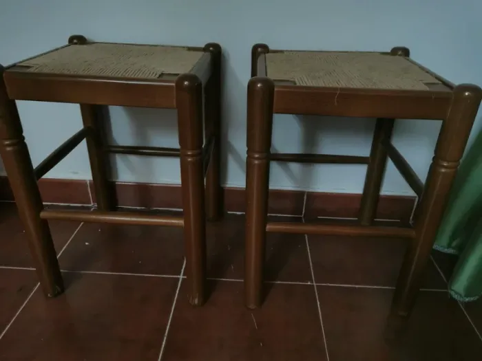 2 taburetes madera - photo numéro 3