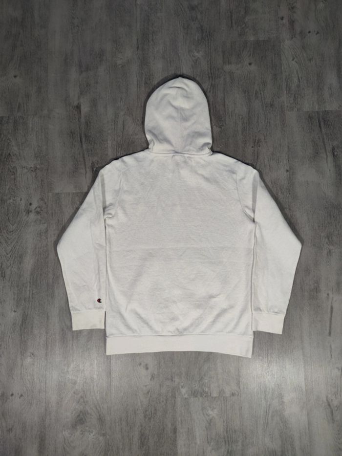 Sweat à Capuche Champion Blanc Logo Floqué Taille XS Homme - photo numéro 9