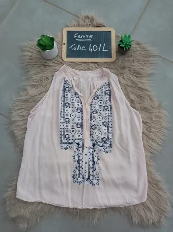 Blouse sans manches taille L
