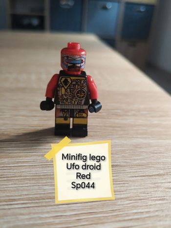 Minifig lego ufo droid Red sp044