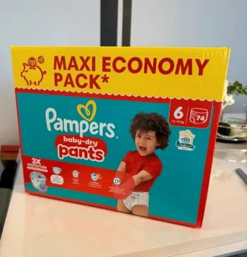 Pack 74 couches pampers Baby-Dry pants taille 6 neuf