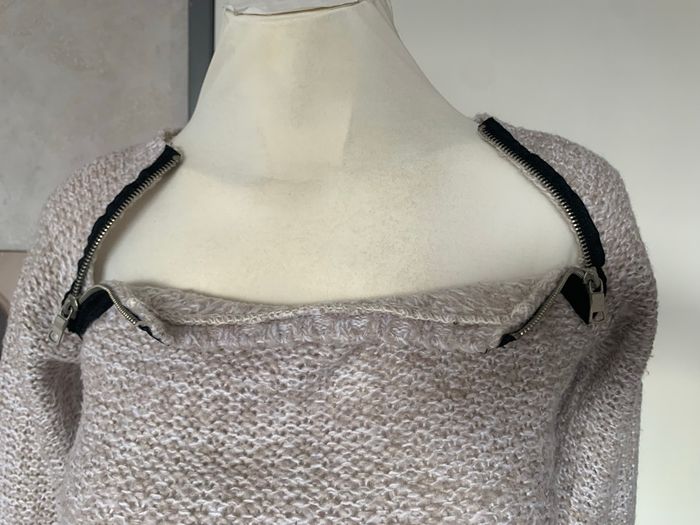 Pull rose fermeture éclair - photo numéro 7