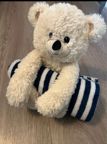 Doudou plaid marin