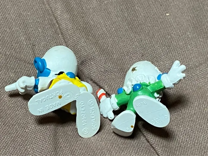 2 figurines schtroumpfs clowns - photo numéro 3