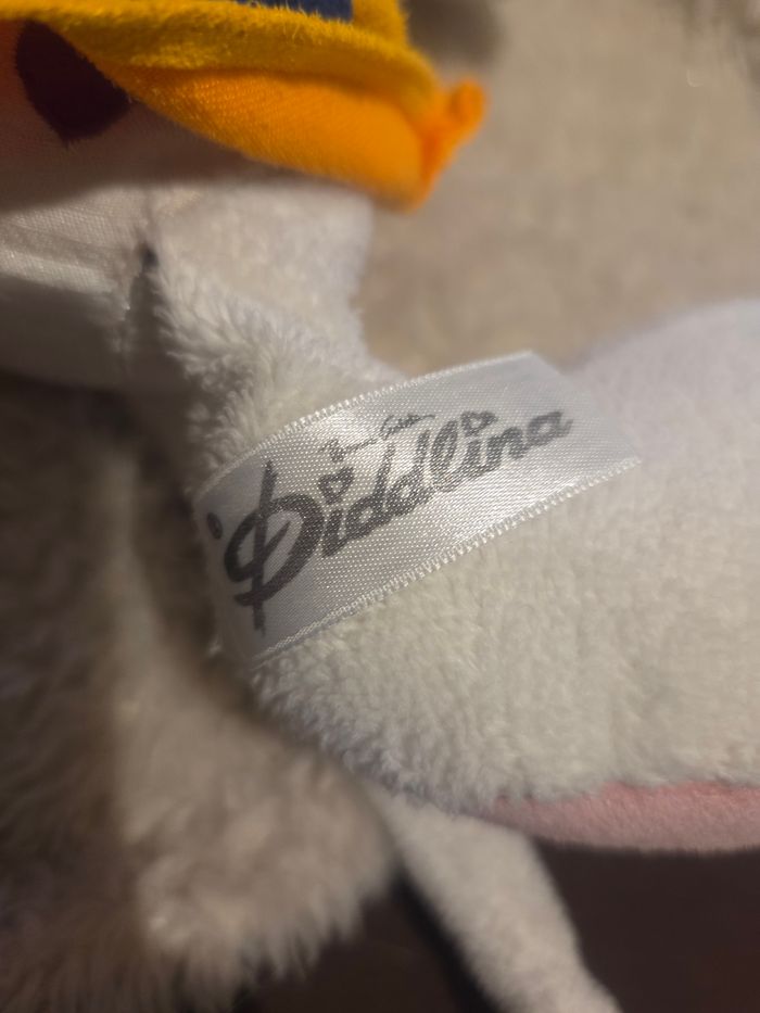 Peluche diddlina avec sa robe orange - photo numéro 4