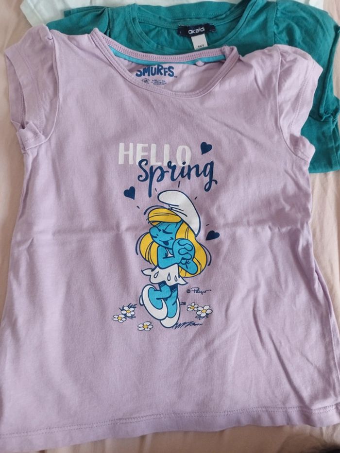 Lot 5 tee shirts 4ans - photo numéro 3