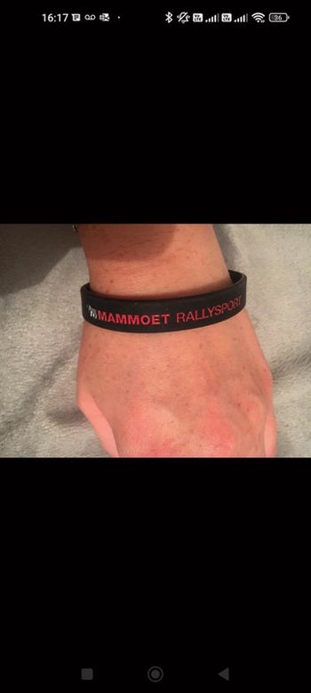 Bracelet homme élastique mammoet rallysport trucks camion