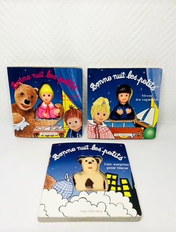 3 livres bonne nuit les petits Mfg éducation vintage 