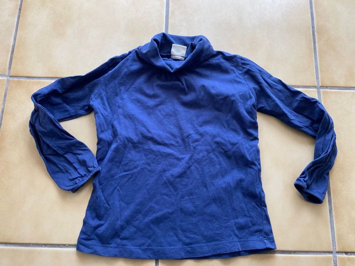Sous pull bleu marine zara