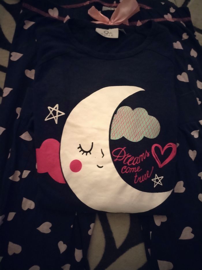 Pyjamas deux pièces 11/12 ans 100% coton en très bon état - photo numéro 5
