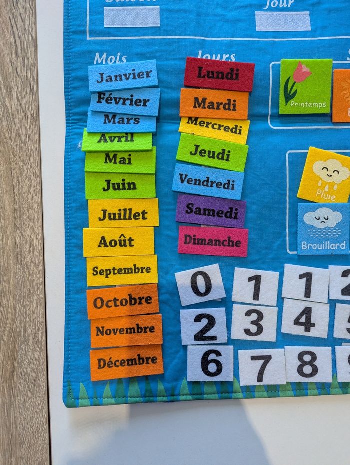 Calendrier apprentissage enfant - photo numéro 2