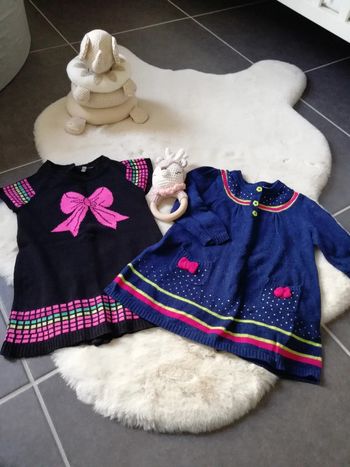 Lot robes en laine 9 mois