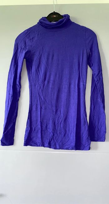 Pull col roulé