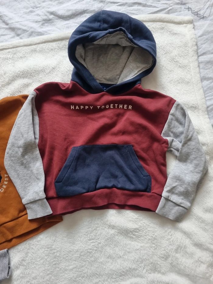 Lot 4 Sweat-shirt à capuche Okaidi 4 ans - photo numéro 6