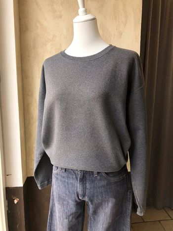 Sweat uni gris Hanes XL